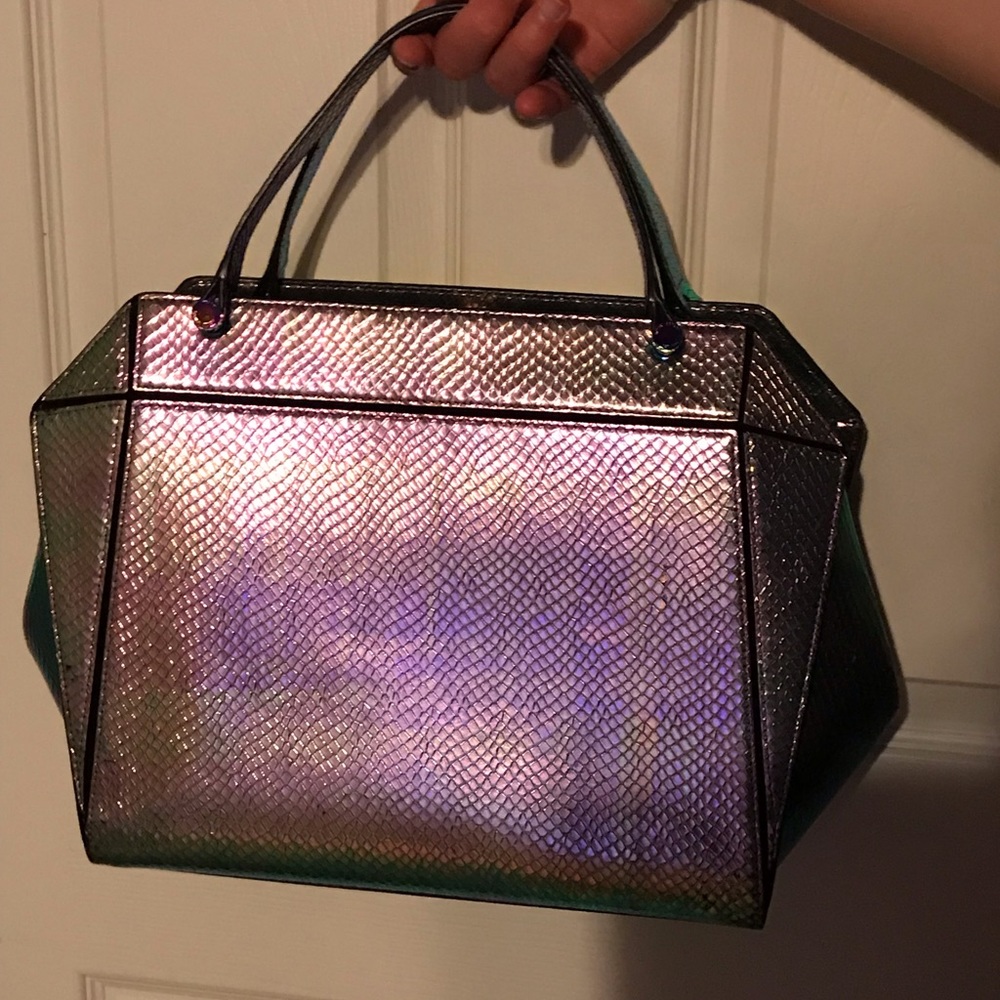 SOLD💗RARE Henri Bendel Holographic Bijoux Satchel